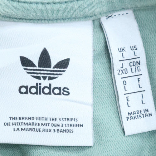 Womens UK Size L Adidas Green Pullover Sweatshirt
