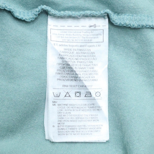 Womens UK Size L Adidas Green Pullover Sweatshirt