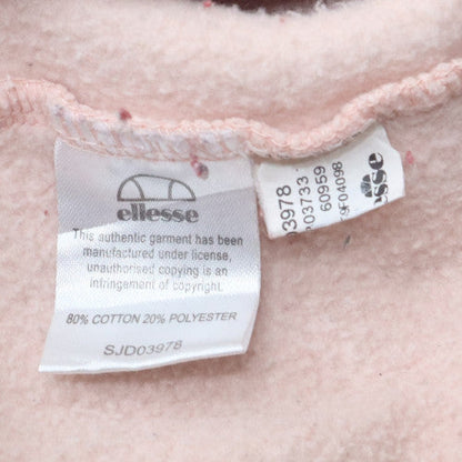 Womens UK Size M Ellesse Pink Pullover Hoodie