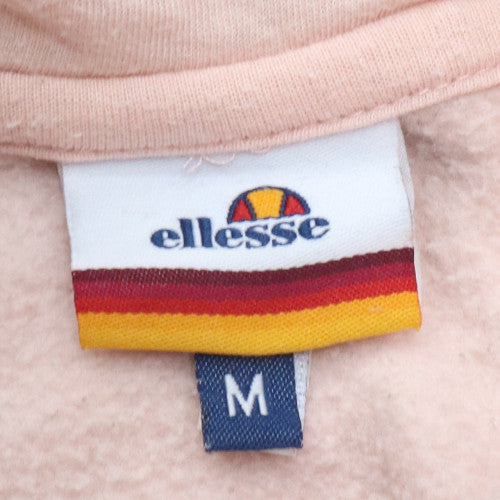 Womens UK Size M Ellesse Pink Pullover Hoodie