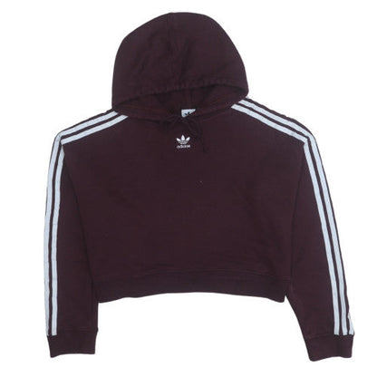 Womens UK Size 8 Adidas Brown Pullover Hoodie