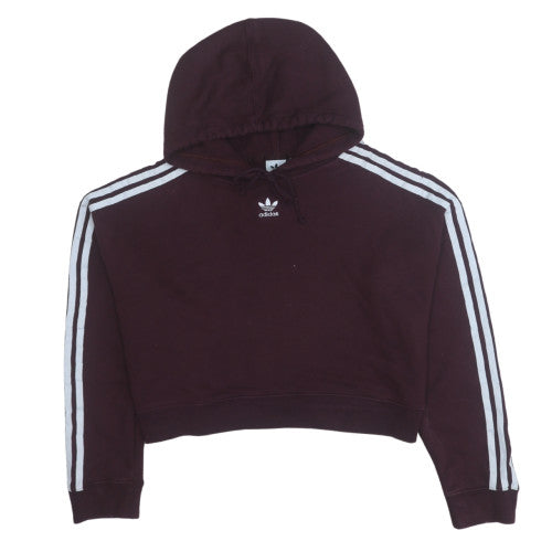 Womens UK Size 8 Adidas Brown Pullover Hoodie