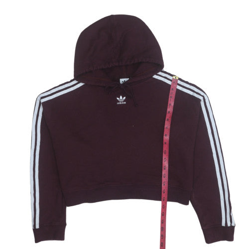 Womens UK Size 8 Adidas Brown Pullover Hoodie