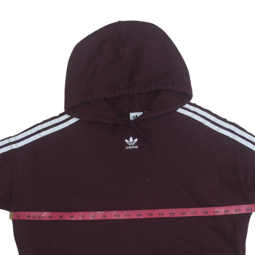 Womens UK Size 8 Adidas Brown Pullover Hoodie