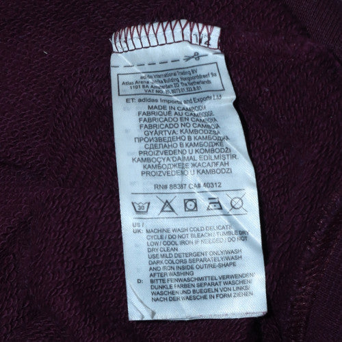 Womens UK Size 8 Adidas Brown Pullover Hoodie