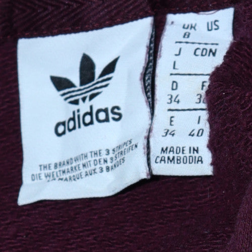 Womens UK Size 8 Adidas Brown Pullover Hoodie