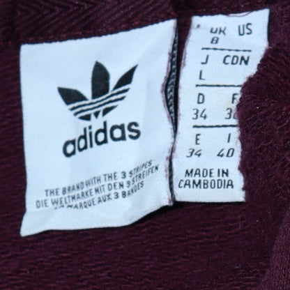 Womens UK Size 8 Adidas Brown Pullover Hoodie
