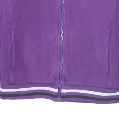 Ellesse Women Purple Zip Hoodie Jacket Size M Cotton Blend