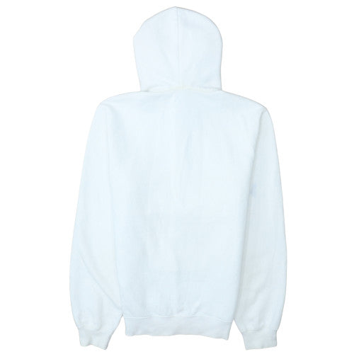 Mens UK Size M Champion White 1/2 Zip Hoodie