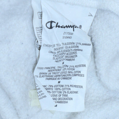 Mens UK Size M Champion White 1/2 Zip Hoodie