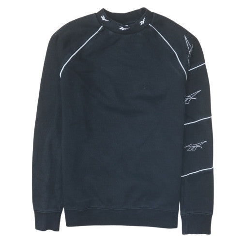 Mens UK Size M Reebok Black Pullover Sweatshirt