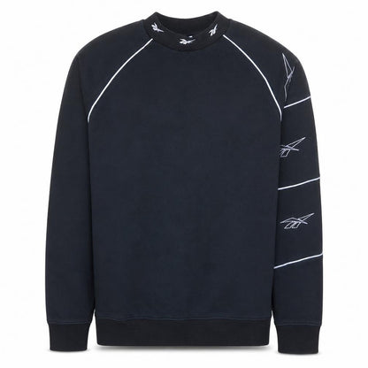 Mens UK Size M Reebok Black Pullover Sweatshirt