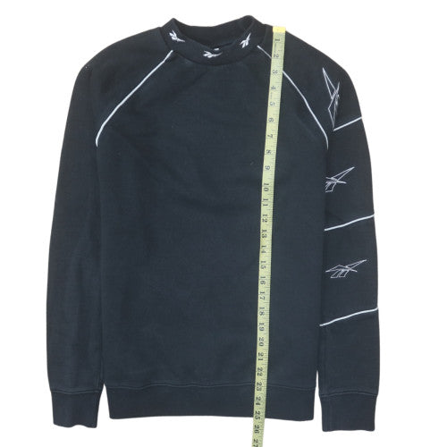 Mens UK Size M Reebok Black Pullover Sweatshirt