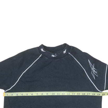 Mens UK Size M Reebok Black Pullover Sweatshirt