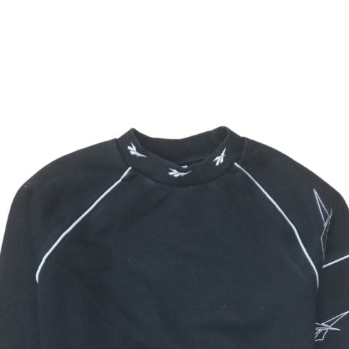 Mens UK Size M Reebok Black Pullover Sweatshirt