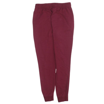 Gymshark Womens Burgundy Jogger Sweatpants Size S Elastic Waist