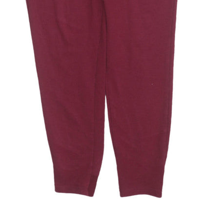 Gymshark Womens Burgundy Jogger Sweatpants Size S Elastic Waist