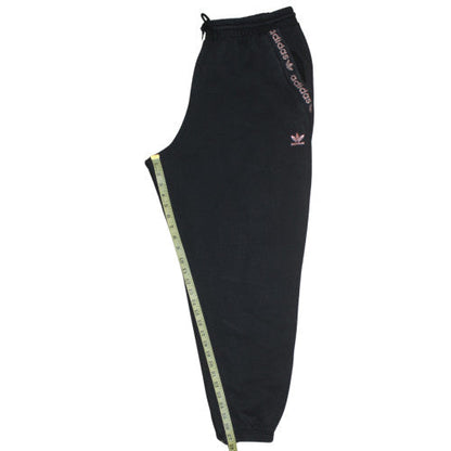 Adidas Womens Black Jogger Sweatpants Size 15 Fleece Elastic Waist