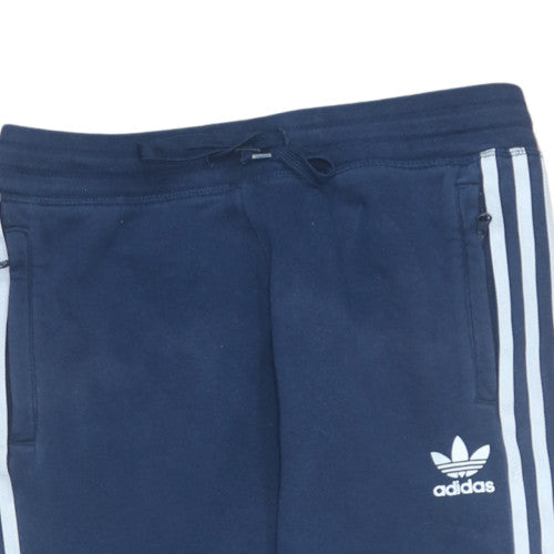 Adidas Boys Blue 12-13 Years Jogger Trousers with Side Stripes