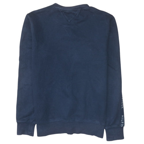 Mens UK Size L Tommy Hilfiger Blue Pullover Sweatshirt