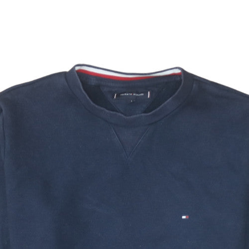 Mens UK Size L Tommy Hilfiger Blue Pullover Sweatshirt