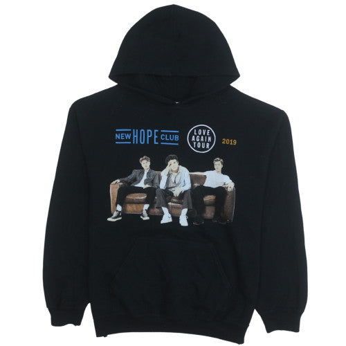 Mens UK Size M Gildan Black Pullover Hoodie