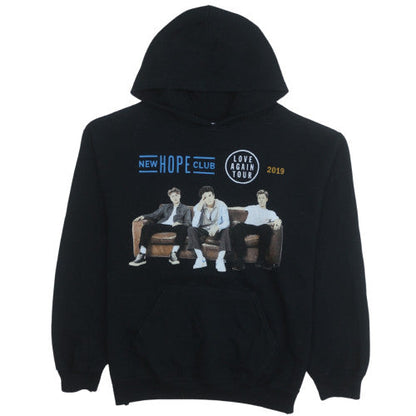 Mens UK Size M Gildan Black Pullover Hoodie