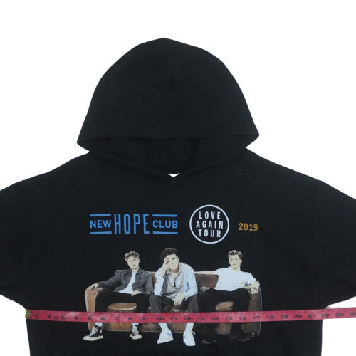 Mens UK Size M Gildan Black Pullover Hoodie