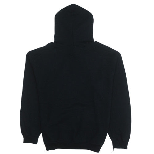 Mens UK Size M Gildan Black Pullover Hoodie