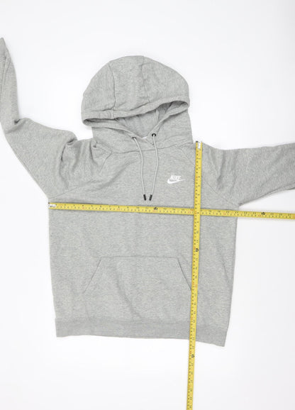 Womens UK Size M Nike Grey Pullover Hoodie