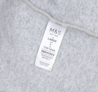 Marks and Spencer Women Beige Long Sleeve Open Knit Cardigan L