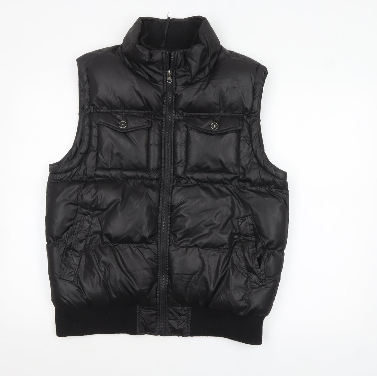 Mens UK Size M Cedarwood State Black Puffer Jacket