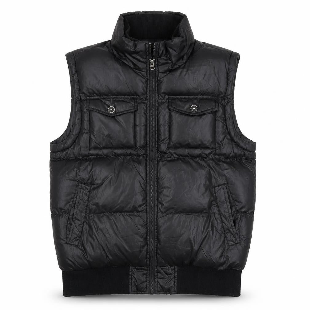 Mens UK Size M Cedarwood State Black Puffer Jacket