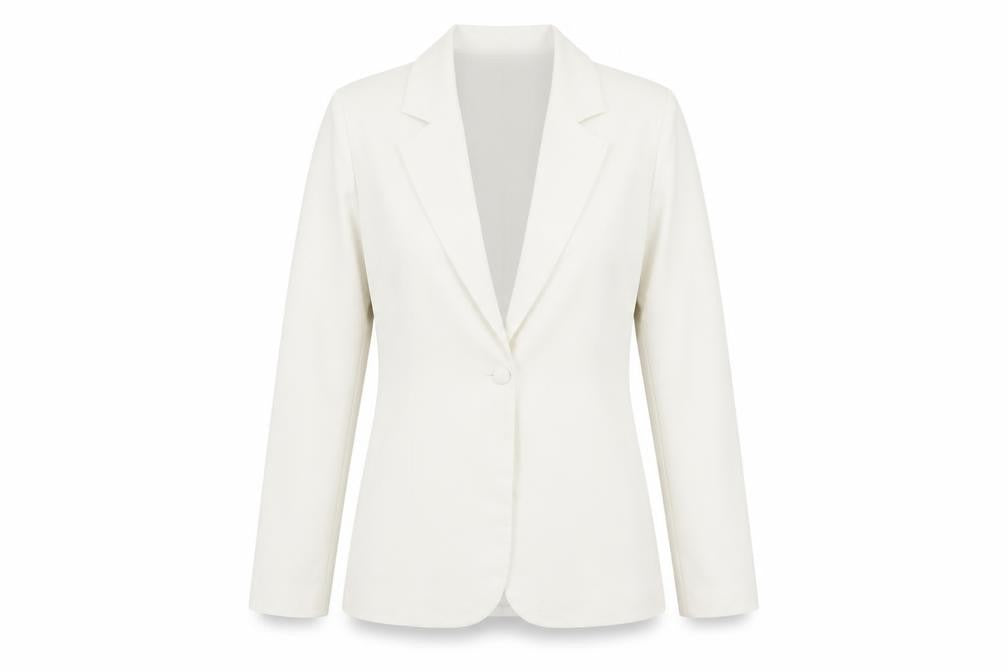 Womens UK Size 12 Missguided Tall Ivory Blazer