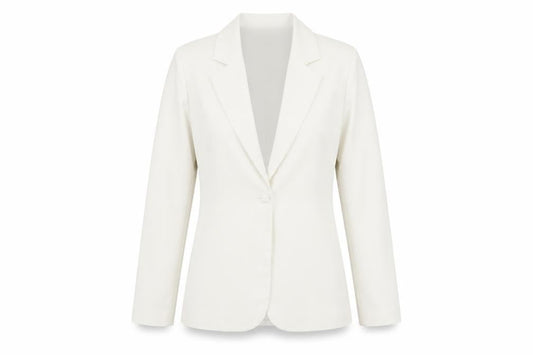 Womens UK Size 12 Missguided Tall Ivory Blazer