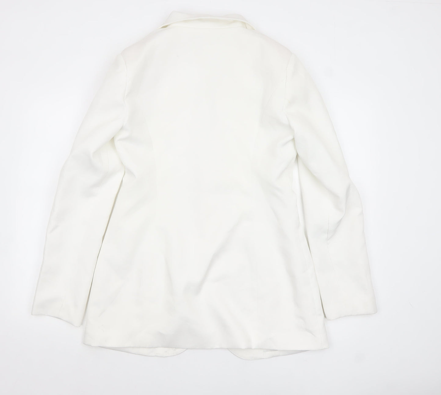 Womens UK Size 12 Missguided Tall Ivory Blazer