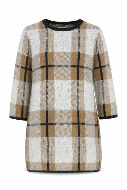 Womens UK Size L Papaya Weekend Beige Tunic Jumper