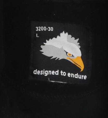 Mens UK Size L Designed to Endure Black Basic Jacket