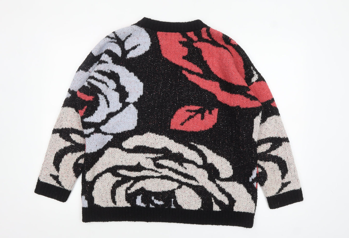 Womens UK Size 10 H&M Multicoloured Pullover Jumper