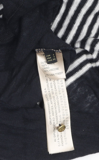 Womens UK Size 10 Massimo Dutti Black Tunic Jumper