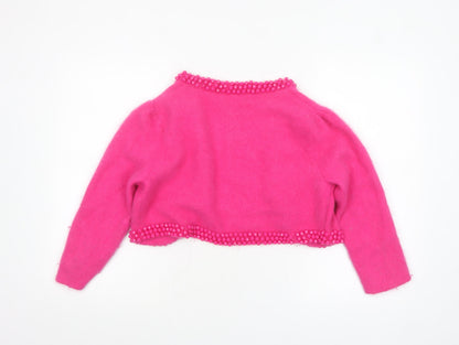 Womens UK Size 14 Monsoon Pink Cardigan Jumper