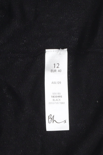 Womens UK Size 12 BHS Black Cardigan Jumper