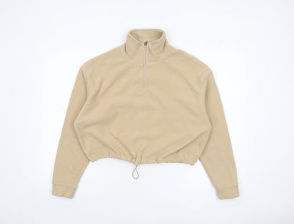 Womens UK Size S Brave Soul Beige Pullover Sweatshirt