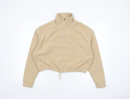 Womens UK Size S Brave Soul Beige Pullover Sweatshirt