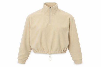 Womens UK Size S Brave Soul Beige Pullover Sweatshirt