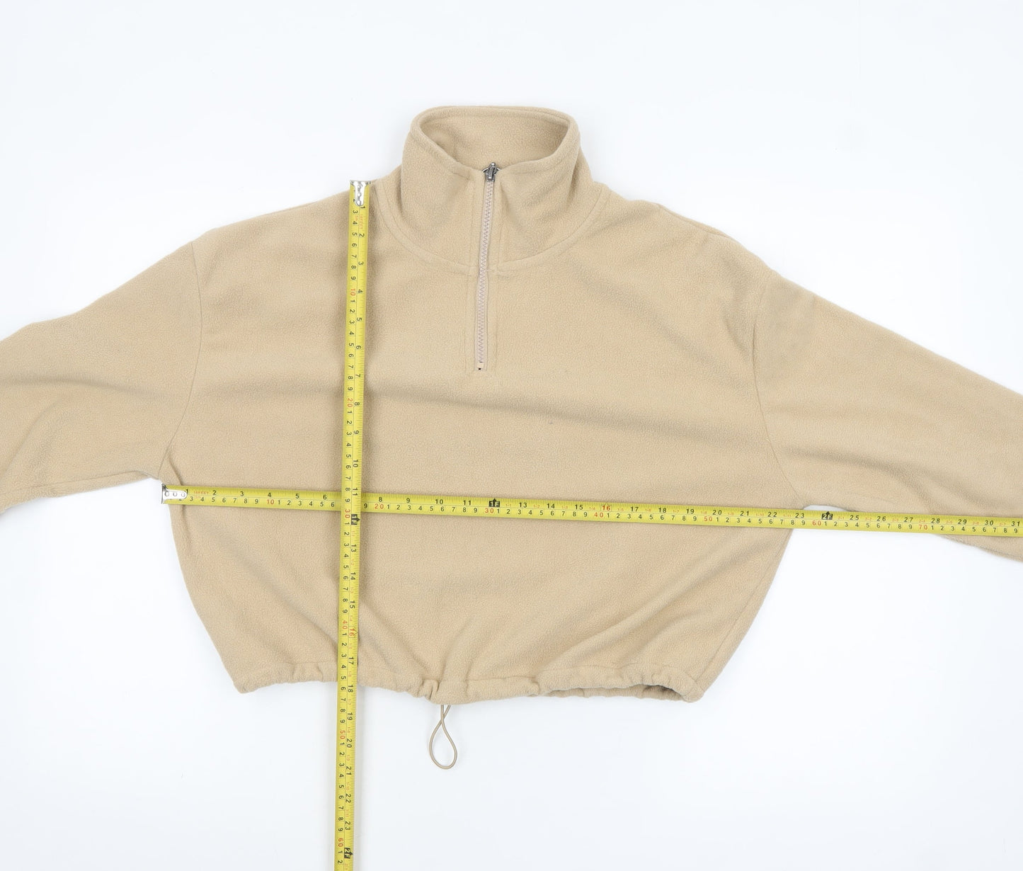 Womens UK Size S Brave Soul Beige Pullover Sweatshirt