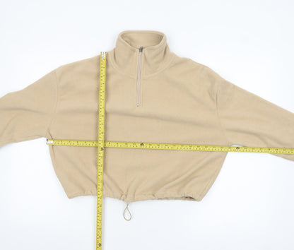 Womens UK Size S Brave Soul Beige Pullover Sweatshirt