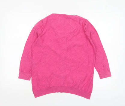 Marks and Spencer Per Una Women’s Pink Cotton Cardigan Size 10