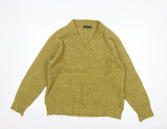 Womens UK Size 14 Marks and Spencer Green Pullover Jumper