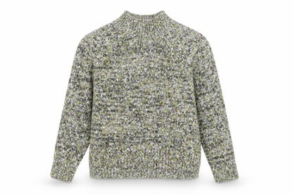 Tu Women’s Multicoloured Chunky Knit High Neck Jumper Size 10
